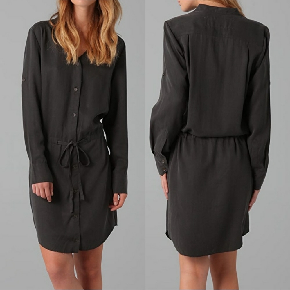 Rag & Bone Cavendish Drawstring Waist Shirt Dress - image 1